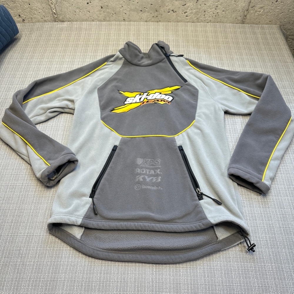 Ski-Doo Team BRP Racing Fleece Pullover Jacket Mens Small Y2K Motorsports